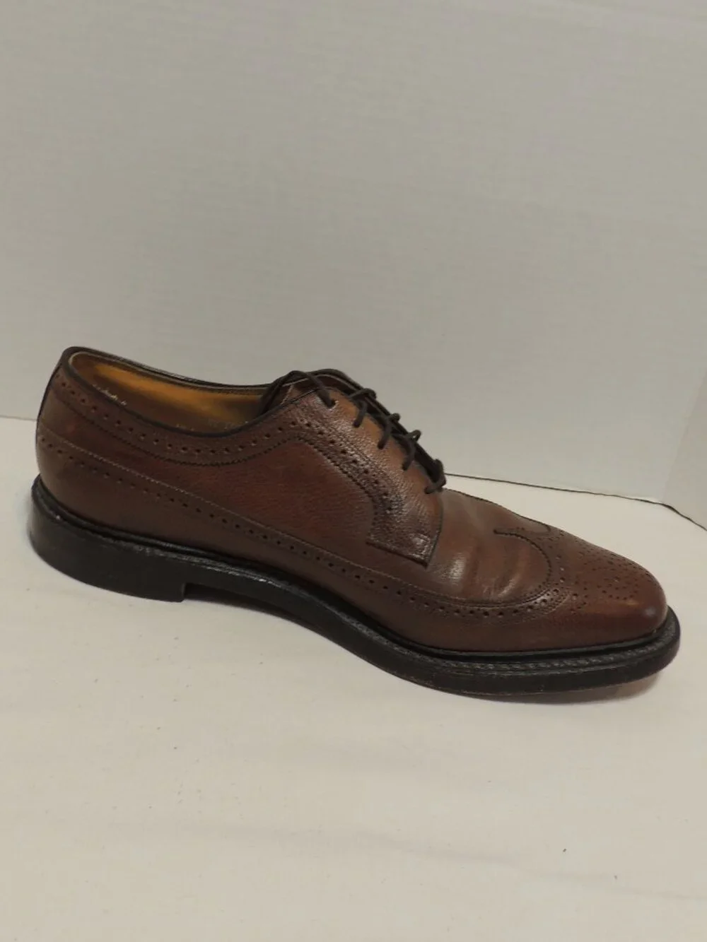 Florshiem Oxford Shoes Men 12 Brown Lace Up Business Wedding Interview Shoes